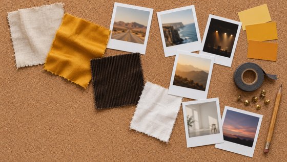 Board: the scattered cork board